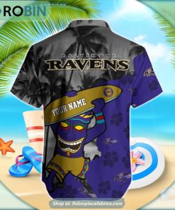 Baltimore Ravens Tiki Man NFL Hawaiian Shirt Baltimore Ravens Tiki Man NFL Hawaiian Shirt
