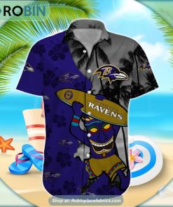 Baltimore Ravens Tiki Man NFL Hawaiian Shirt