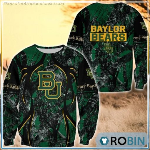 Baylor Bears Hunting Pattern All Over Print Sweatshirt