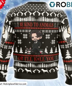 be-kind-to-animals-john-wick-ugly-christmas-sweatshirt-sweater-3