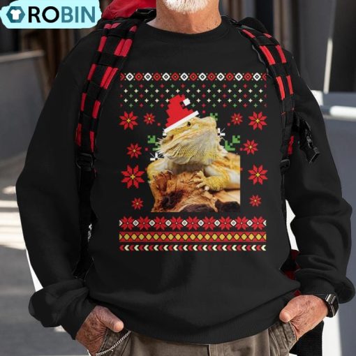 Bearded Dragon Ugly Christmas Sweater Ugly Christmas Sweatshirt
