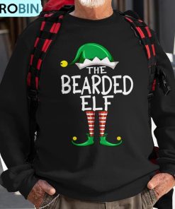 bearded-elf-matching-group-christmas-pajama-for-family-ugly-christmas-sweatshirt-1