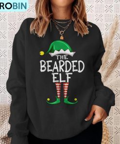 bearded-elf-matching-group-christmas-pajama-for-family-ugly-christmas-sweatshirt-4