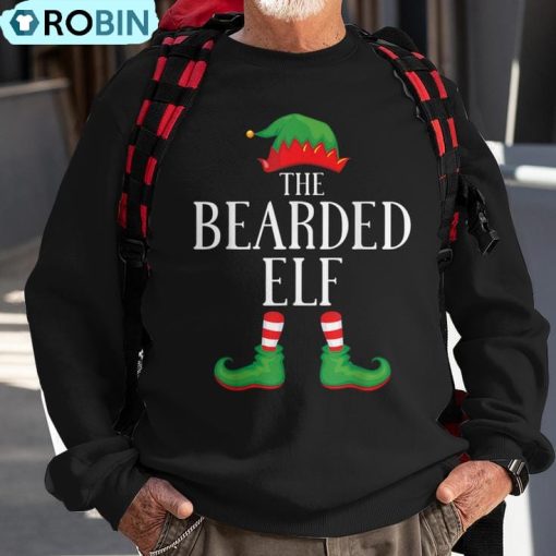 Bearded Elf Matching Group Xmas Family Christmas Ugly Christmas Sweatshirt