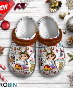 Beauty And The Beast Merry Christmas 3D Print Classic Crocs