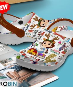 Beauty And The Beast Merry Christmas 3D Print Classic Crocs
