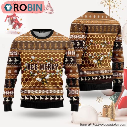 Bee Merry Ugly Christmas Sweater