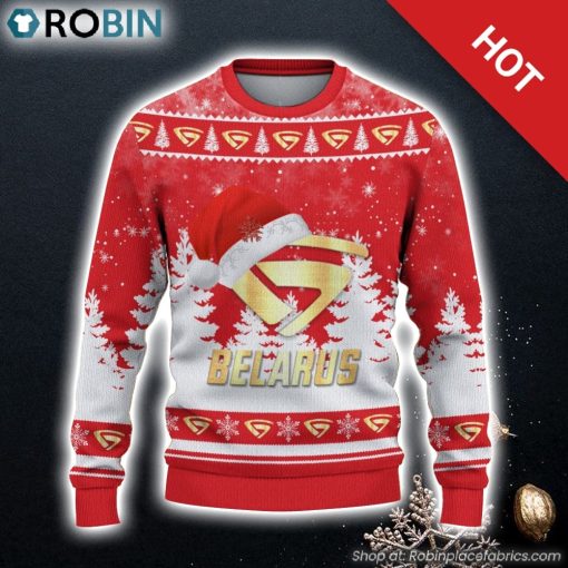 Belarus Ugly Christmas Sweater 3D Gift For Christmas Family