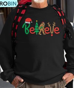 believe-bigfoot-sasquatch-in-mask-christmas-quarantine-ugly-christmas-sweatshirt-1