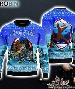 Bigfoot Area Ugly Christmas Sweater For Gift For Christmas