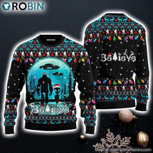 Bigfoot Christmas Ugly Christmas Sweater For Gift For Christmas