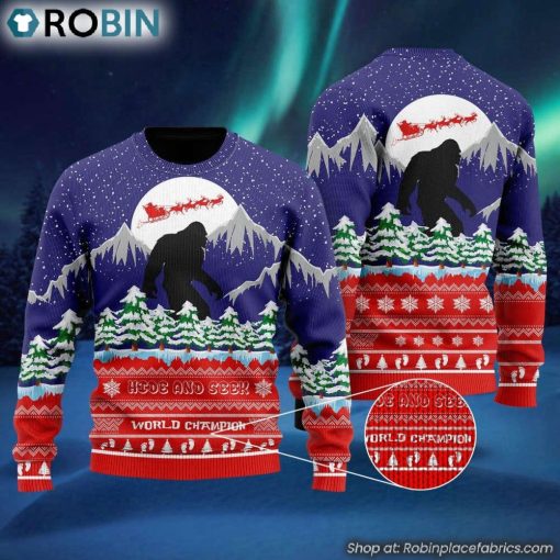Bigfoot Merry Christmas Ugly Sweater Gift For Chrismas