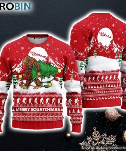 Bigfoot Mery Squatchmas Ugly Christmas Sweater For Gift For Christmas
