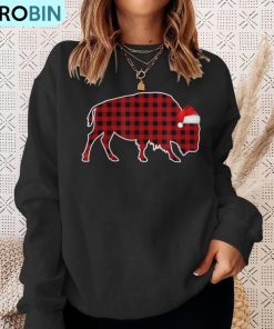 bison-red-plaid-buffalo-christmas-pajamas-family-ugly-christmas-sweatshirt-4
