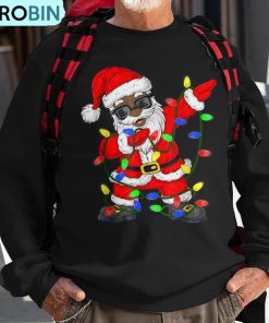 black-african-american-santa-claus-christmas-pajamas-2023-ugly-christmas-sweatshirt-1