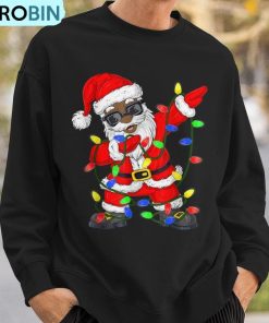 black-african-american-santa-claus-christmas-pajamas-2023-ugly-christmas-sweatshirt-3