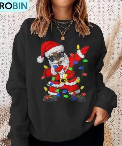 black-african-american-santa-claus-christmas-pajamas-2023-ugly-christmas-sweatshirt-4