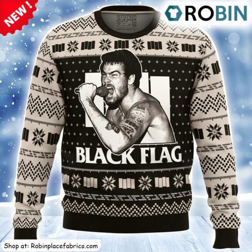 Black Flag Ugly Christmas Sweatshirt, Sweater