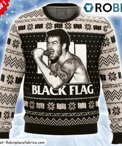 Black Flag Ugly Christmas Sweatshirt, Sweater Black Flag Ugly Christmas Sweatshirt, Sweater