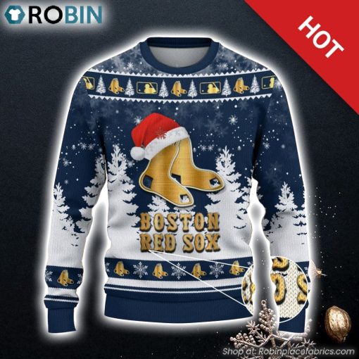 Boston Red Sox Ugly Christmas Sweater 3D Gift For Christmas Family