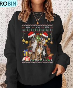 boxer-ugly-christmas-sweater-santa-hat-ugly-christmas-sweatshirt-4