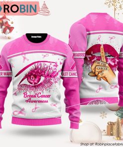 Breast Cancer Awareness Ugly Christmas Sweater Shirt