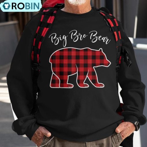 Brother Bear Pajama Red Buffalo Xmas Family Christmas Ugly Christmas Sweatshirt