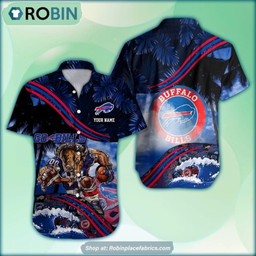 Buffalo Bills Mascot 3D Printed Summer Hawaiian Shirt Custom