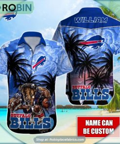 Buffalo Bills Mascot Palm NFL Hawaiian Shirt