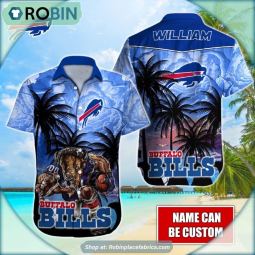 Buffalo Bills Mascot Palm NFL Hawaiian Shirt