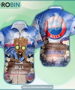 Buffalo Bills x Baby Groot Summer Hawaiian Shirt Buffalo Bills x Baby Groot Summer Hawaiian Shirt