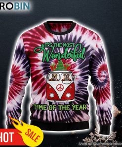 Bulldog Tie Dye Ugly Christmas Sweater Lover Xmas Sweater Gift Dog Memorial Gift