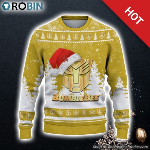 Bumblebee Ugly Christmas Sweater 3D Gift For Christmas Family