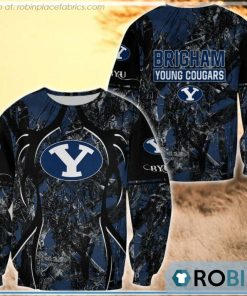 BYU Cougars  Hunting Pattern All Over Print Sweatshirt