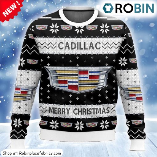 Cadillac Ugly Christmas Sweatshirt, Sweater