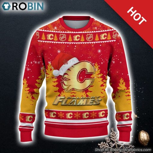 Calgary Flames Ugly Christmas Sweater 3D Gift For Christmas Family