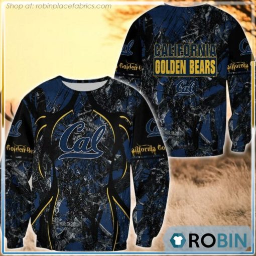 California Golden Bears  Hunting Pattern All Over Print Sweatshirt