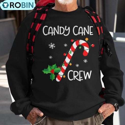 Candy Cane Crew Christmas Candy Lover X-Mas Ugly Christmas Sweatshirt