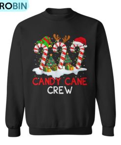 Candy Cane Crew Christmas Santa Elf Reindeer X-Mas Pajamas Ugly Christmas Sweatshirt Candy Cane Crew Christmas Santa Elf Reindeer X-Mas Pajamas Ugly Christmas Sweatshirt