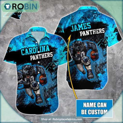 Carolina Panthers Mascot 3D Printed Summer Hawaiian Shirt