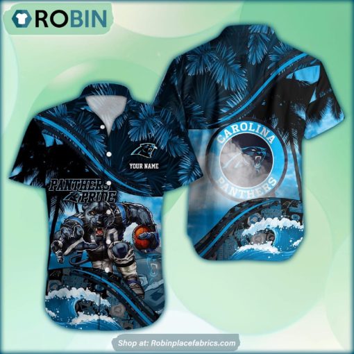 Carolina Panthers Mascot 3D Printed Summer Hawaiian Shirt Custom