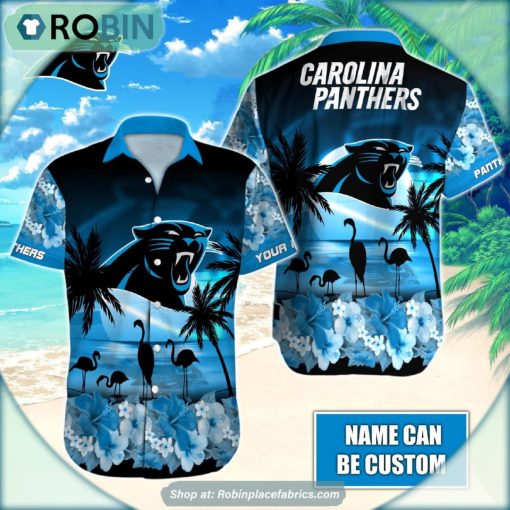 Carolina Panthers Mascot Palm NFL Hawaiian Shirt