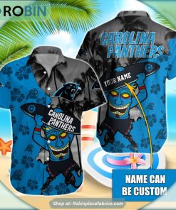 Carolina Panthers Tiki Man NFL Hawaiian Shirt