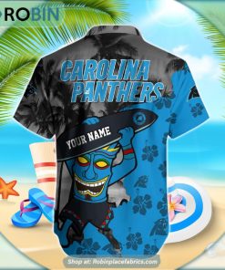 Carolina Panthers Tiki Man NFL Hawaiian Shirt Carolina Panthers Tiki Man NFL Hawaiian Shirt
