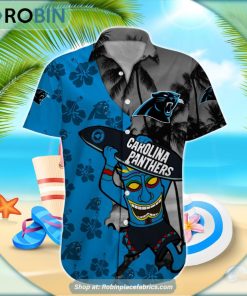 Carolina Panthers Tiki Man NFL Hawaiian Shirt