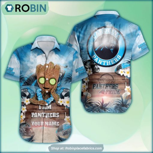 Carolina Panthers x Baby Groot Summer Hawaiian Shirt