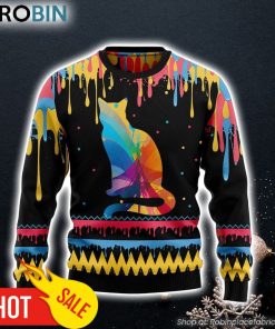 Cat Colorful Beauty Ugly Christmas Sweater Xmas Gifts For Dog Lovers Gift For Christmas