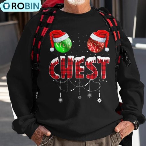 Chestnuts Matching Family Chest Nuts Christmas Couples Ugly Christmas Sweatshirt