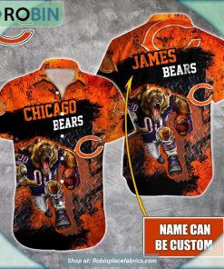Chicago Bears Mascot 3D Printed Summer Hawaiian Shirt