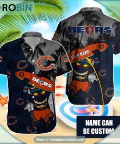 Chicago Bears Tiki Man NFL Hawaiian Shirt